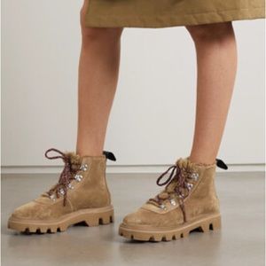 RAG AND BONE Quest Shearling Ankle combat boot